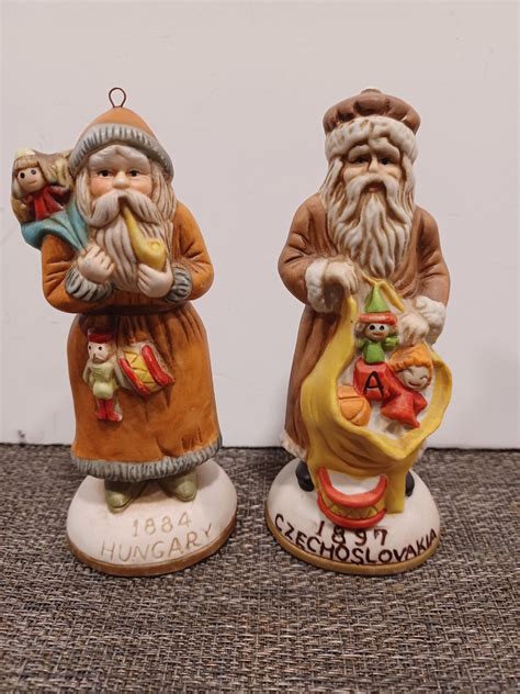 Vintage Santa Figurines Old World Style - Etsy