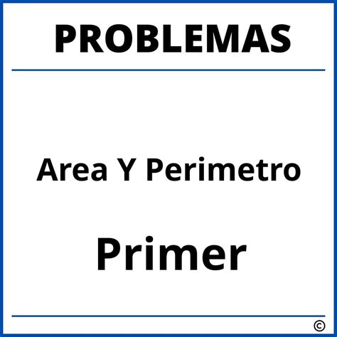Problemas De Area Y Perimetro Para Sexto Grado De Primaria Pdf