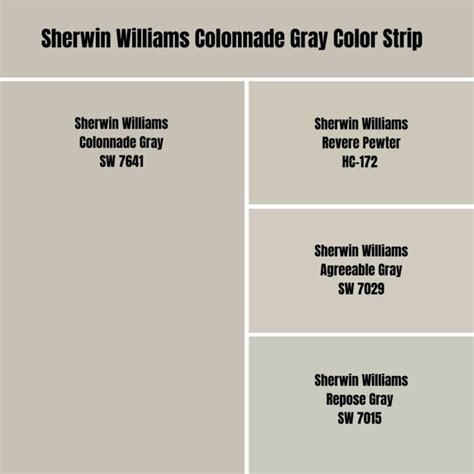 Sherwin Williams Colonnade Gray Palette Coordinating Inspirations