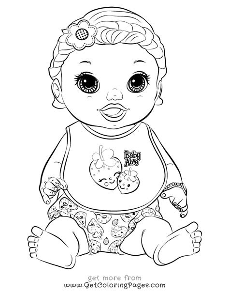 Baby Alive Coloring Pages at GetColorings.com | Free printable ...