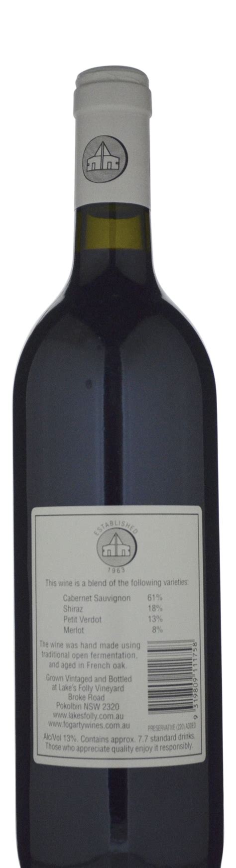 Lakes Folly 50th Anniversary Cabernets 2011 15500 In Stock