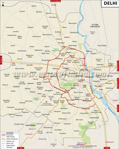 City Map Of Delhi - Map Images