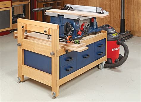 Table Saw Stand Woodworking Project Woodsmith Plans