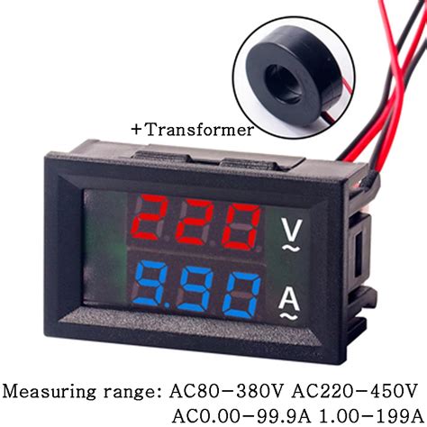 Digital Lcd Voltmeter Ammeter Ac V A A V Voltage