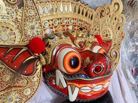 Barong Bali Mask Calonarang Balinese Mythology Balinese Wood Mask Barong Hand Carved Barong Mask