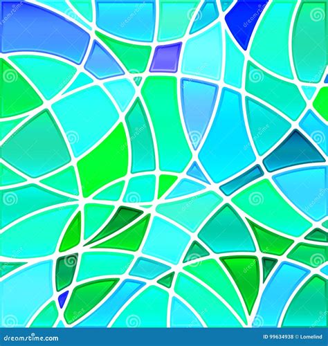 Fondo Abstracto Del Mosaico Del Cristal De Colores Stock de ilustración