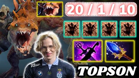 TOPSON Primal Beast 20 KILLS Midlane Highlights EZ Game For Topson