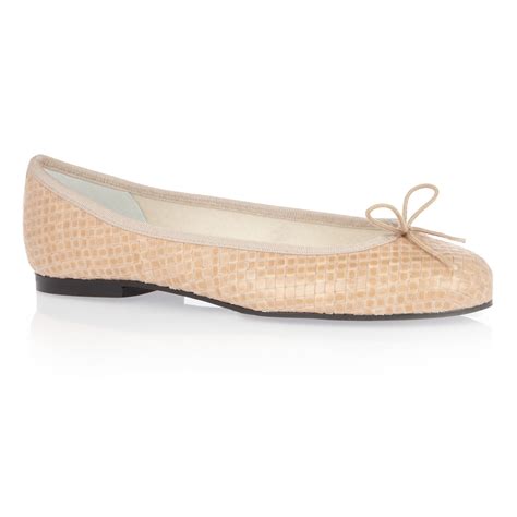 Henrietta Nude Woven Leather HE747 French Sole