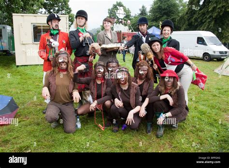 Performance Artists Hunt At The Green Man Festival 2010 Glanusk Park