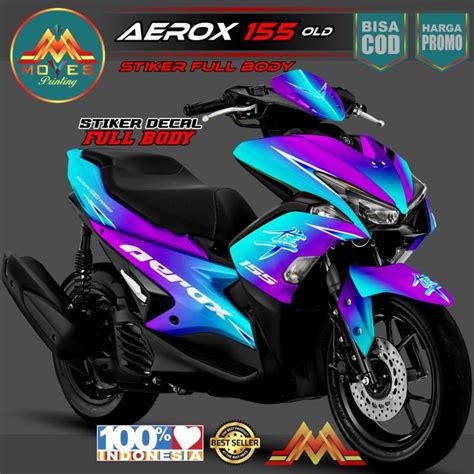 ⭐⭐⭐⭐⭐bisa Cod Bayar Di Tempat Decal Stiker Fullbody Decal Stiker Yamaha Aerox 155 Old