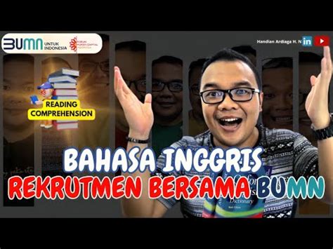 Latihan Soal Tes Bahasa Inggris Tbi Bumn Rekrutmen Bersama Bumn