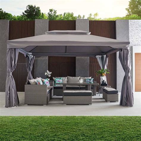 Buy Danube Home Roma Gazebo Aluminum Frame With Polyester Roof