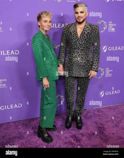 Los Angeles Usa 22nd Apr 2023 L R Oliver Gliese And Adam Lambert