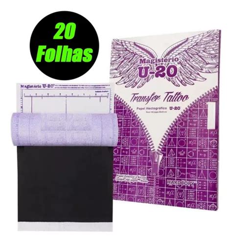 20 Folhas Papel Hectográfico Stencil U 20 Tattoo Tatuagem MercadoLivre