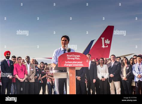 Mississauga Canada September Liberal Leader Justin Trudeau