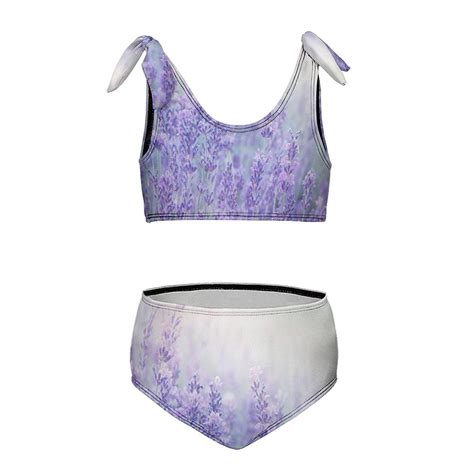 Purple Lavender Girl S Piece Bikini Set Beach Sport Swimsuit Swimwear Y Cm Walmart