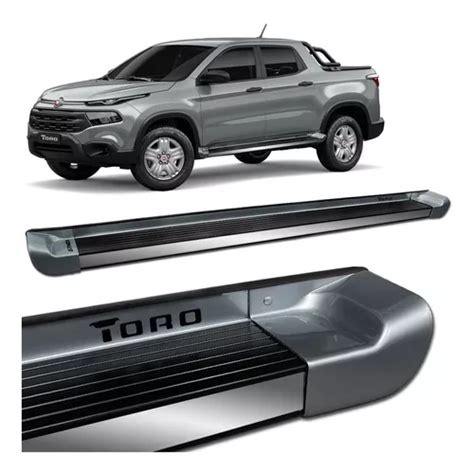 Estribo Fiat Toro A Lateral Alum Nio Prata Billet Frete Gr Tis