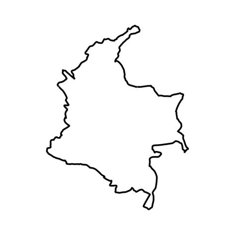 Mapa De Colombia Ilustrado Sobre Un Fondo Blanco 8338707 Vector En Vecteezy