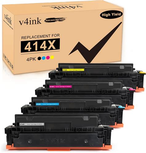 V4ink Compatible Toner Replacement For Hp 414x W2020x M454dw M479fdw 4