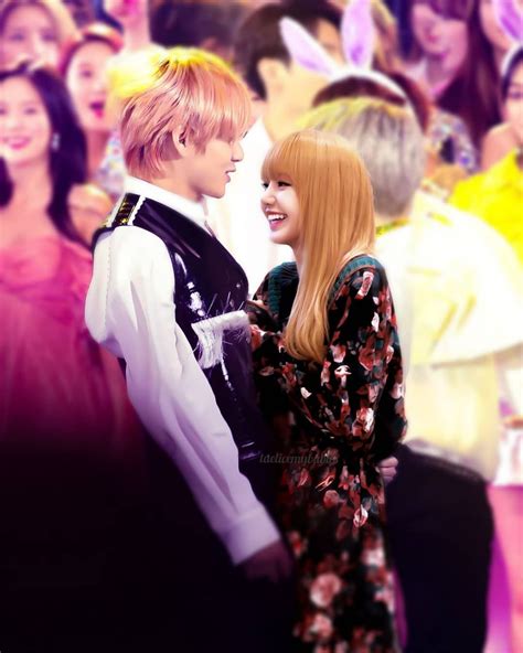 Kim Taehyung And Lisa Lisa Taehyung Mydralist