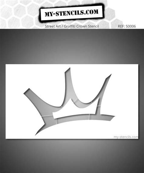 Street Art / Graffiti Crown Stencil – S0006 - My Stencils