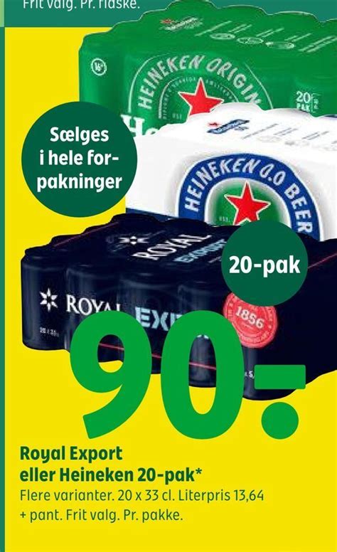 Royal Export Eller Heineken Pak Tilbud Hos Coop