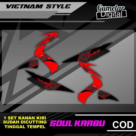 Jual Stripping Simpel Yamaha Mio Soul Karbu Vietnam Keren Sudah Di