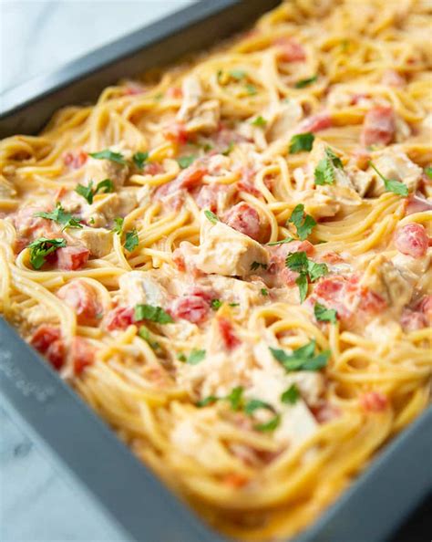 The Best Cheesy Chicken Spaghetti From Scratch The Kitchen Magpie