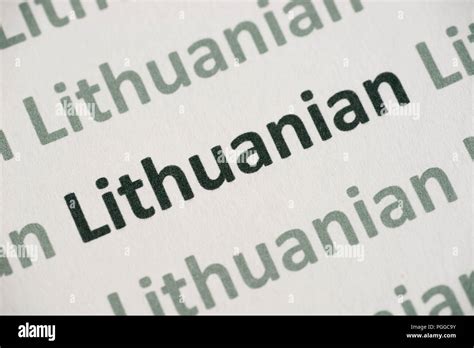 Lithuanian language hi-res stock photography and images - Alamy