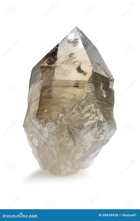 Smoky Crystal Quartz Isolated On White Stock Photo Image Of Healing