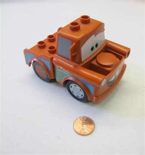 LEGO DUPLO PIXAR Cars TOW MATER TRUCK No Hook Pick-up Vehicle Movie #2 ...