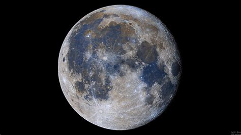 I took a full-color image of the moon and boosted the contrast and ...
