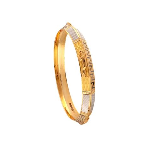 Buy 22Kt Gold Jaguar Motif Solid Kada For Men 18VI4104 Online From