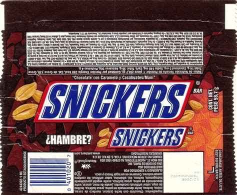 2006 Snickers Candy Wrapper Archive