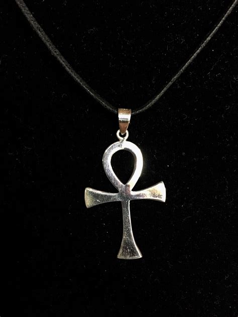 Sterling Silver Ankh Pendant Etsy