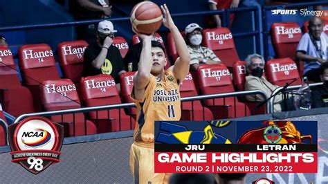 Ncaa Season Game Highlights Jru Vs Letran Men S Basketball