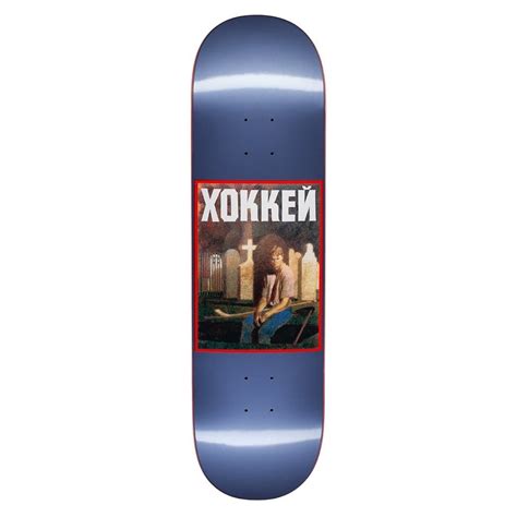 Hockey Nik Stain Skateboard Deck Metallic Blue Ho Ns Nikdeck