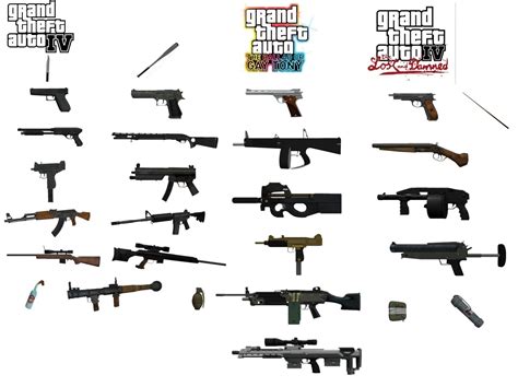 GTA IV and DLC weapons (Updated) : r/GTA