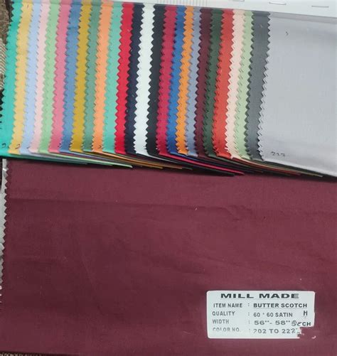 S Cotton Satin Shirting Fabrics Plain Solids Multicolour At