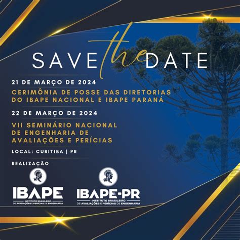 IBAPE Nacional Save The Date VII Seminário Nacional e Cerimônia de