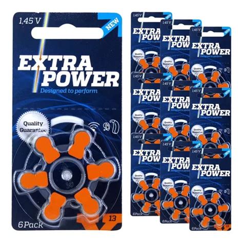 Pilhas Extra Power Cartelas Baterias Ap Auditivo