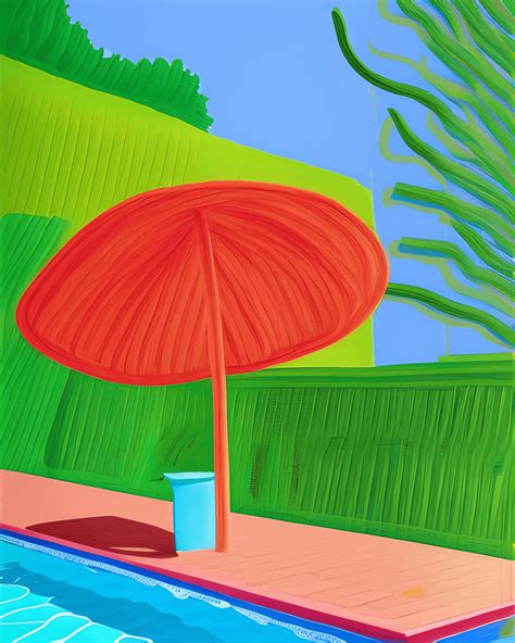 David Hockney Summer Mood Tone Painting Creative Fabrica