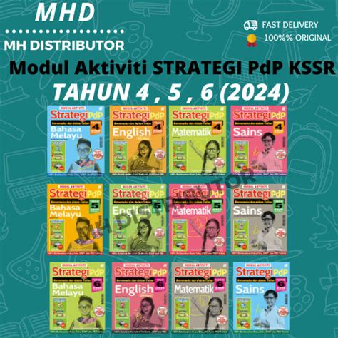 Mhd Buku Kerja Strategi Pdp Kssr Semakan Tahun Sasbadi Lazada