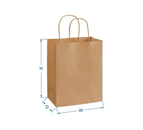 Kraft Paper Shopping Bags Brown