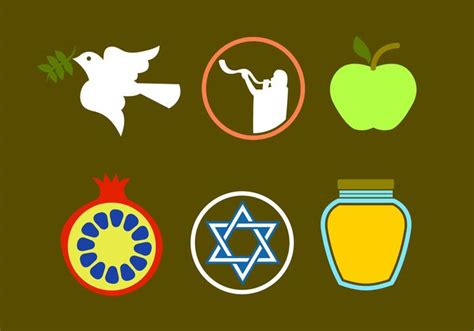 Rosh Hashanah Icon Vectors 96734 Vector Art at Vecteezy