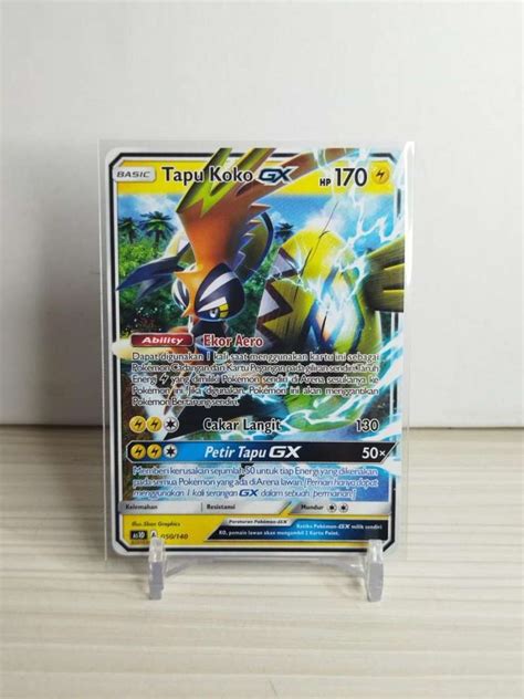 Jual Kartu Pokemon Tcg Indonesia Tapu Koko Gx Di Seller Syllogiid