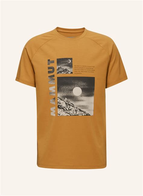 MAMMUT Mammut Mountain T Shirt Men Day And Night In Beige Braun Camel