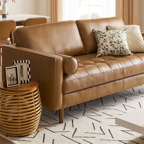 Madison Leather 3 Seater Sofa Castlery