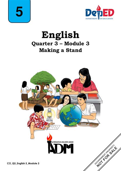 Eng5 Q3 Module 3 English English Quarter 3 Module 3 Making A Stand 5 English Grade 5