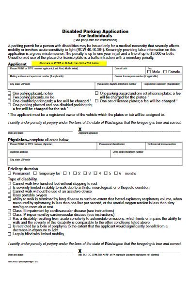 Free 35 Parking Application Forms Download How To Create Guide Tips